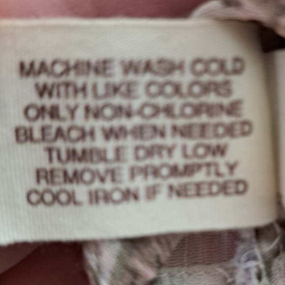 Mudd Pink Flowy Sheer Blouse Junior's Size Large - Picture 7 of 8